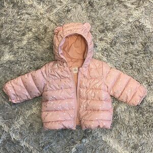 Baby Gap Pink Stars Winter Puffy Coat